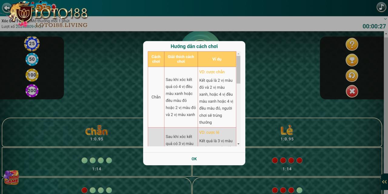 Cần hiểu rõ về luật chơi Xóc Đĩa Loto188