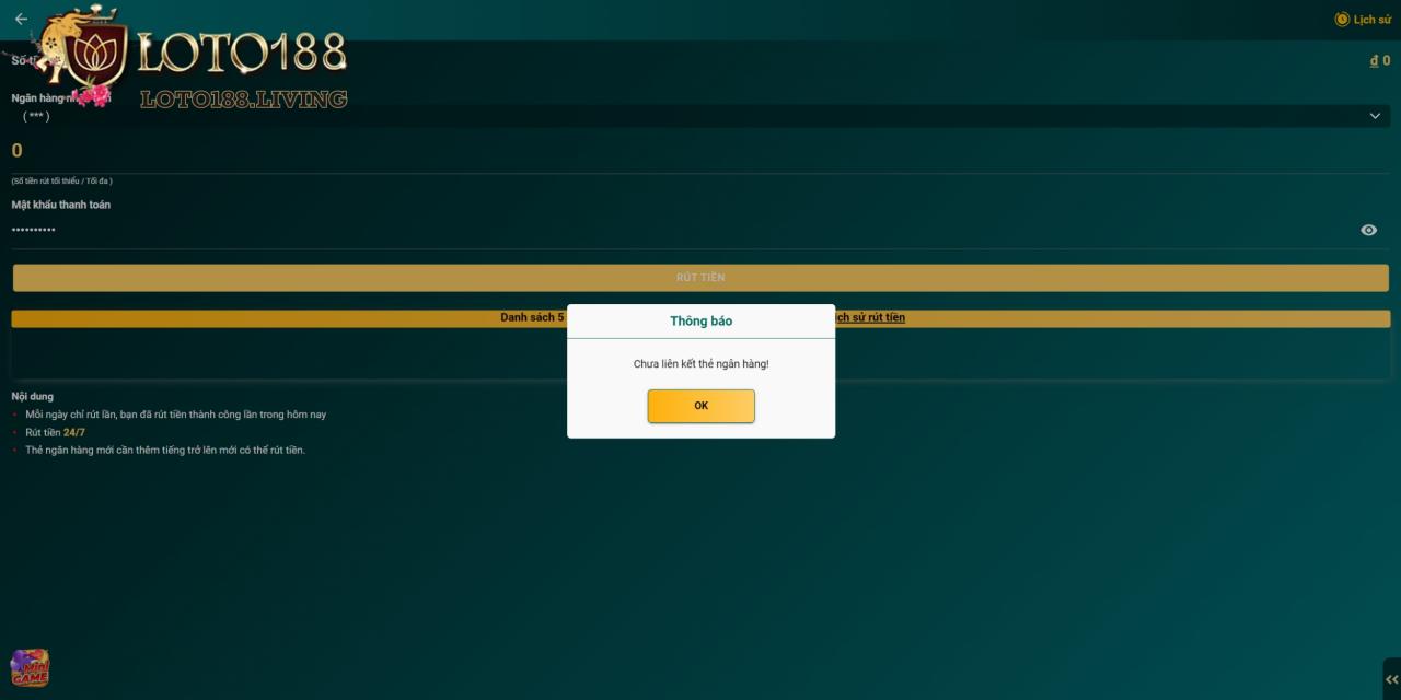 Những lý do cược thủ không rút được tiền