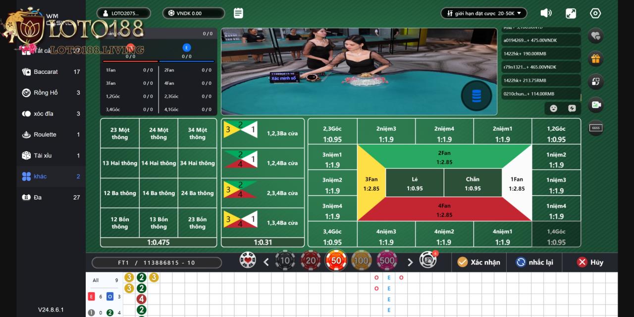 Trò chơi Fantan hấp dẫn